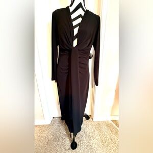 Elegant Gianni Bino Black Long Sleeve Dress